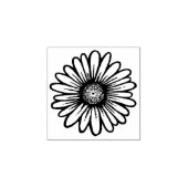 Tiny Daisy Blume Trendy Floral Botanical Daisies Gummistempel (Prägung)