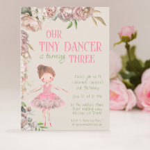 Tiny Dancer Ballerina Dritter Geburtstag
