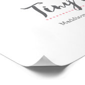 Tiny Dancer Ballerina personalisiert Poster (Ecke)