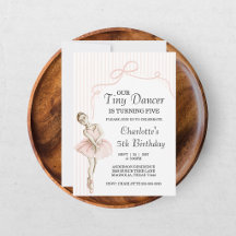Tiny Dancer Ballerina Pink Girls Birthday