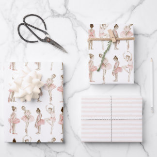 Tiny Dancer Ballerina Rosa Mädchen Geburtstag Geschenkpapier Set