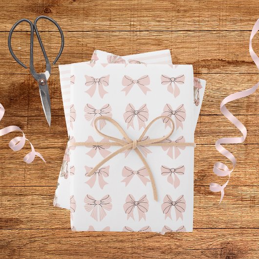 Tiny Dancer Ballerina Rosa Mädchen Geburtstag Geschenkpapier Set