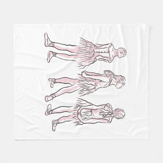 Tiny Dancer Fleecedecke (Vorderseite (Horizontal))