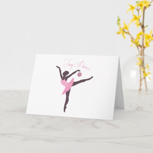 Tiny Dancer Karte (Gelbe Blume)