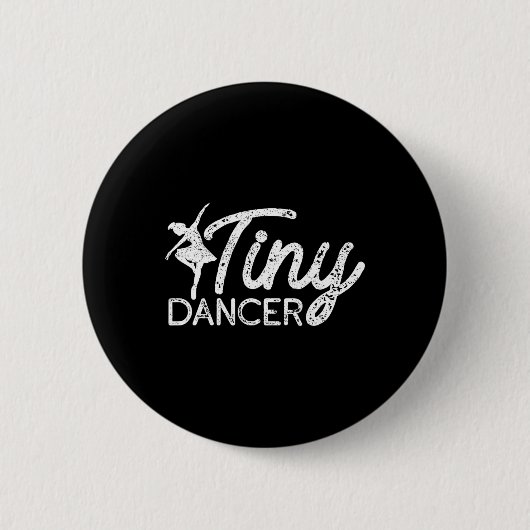 Tiny Dancer Niedlich Dance Boys Girls Salsa Ballet Button (Vorderseite)