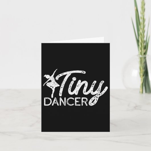 Tiny Dancer Niedlich Dance Boys Girls Salsa Ballet Karte (Vorderseite)