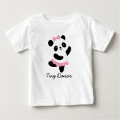 Tiny Dancer Panda Ballerina T - Shirt (Vorderseite)