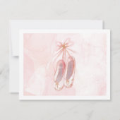 Tiny Dancer Pink Ballet Dancer Einladung (Rückseite)