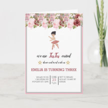 Tiny Dancer | Pink Floral Ballet Geburtstagsparty