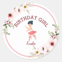 Tiny Dancer | Pink Floral Ballet Geburtstagsparty