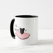 Tiny Dancer Pink und Black Coffee Tasse (Vorderseite Links)