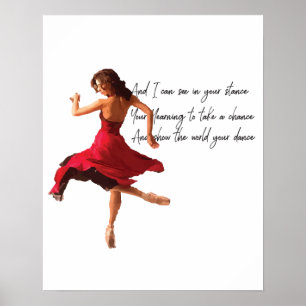 Tiny Dancer Serie Red Poster