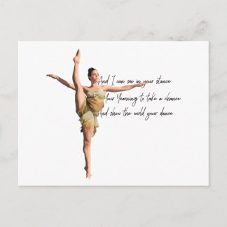 Tiny Dancer Series Green Postkarte