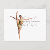 Tiny Dancer Series Green Postkarte (Vorderseite)