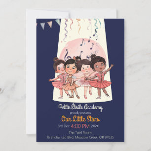 Tiny Dancers Tanzvorstellungs-Einladung – Benutzer Einladung
