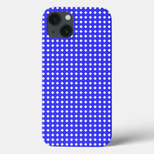 Tiny Diamonds Squares Muster Cobalt Blue White Case-Mate iPhone Hülle