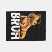 Tiny Dinosaur Bruh Bearded Dragon Lover Fleecedecke (Vorderseite (Horizontal))