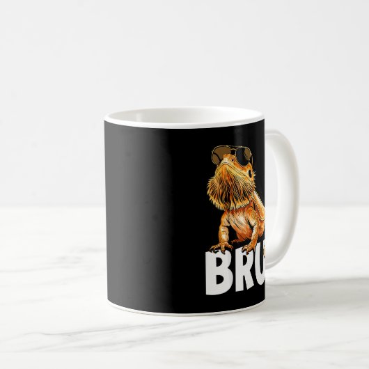 Tiny Dinosaur Bruh Bearded Dragon Lover  Kaffeetasse (VorderseiteRechts)