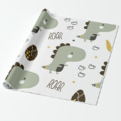 Tiny Dinosaur Geschenkpapier (Ungerollt)