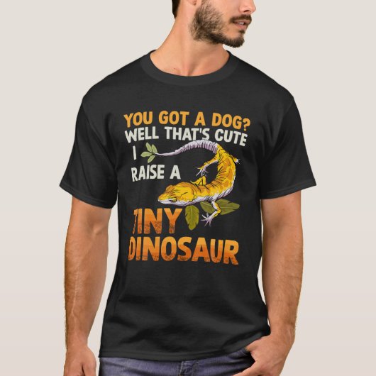 Tiny Dinosaur Niedlich Lizard Reptile Gecko Lover T-Shirt (Vorderseite)