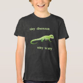 Tiny Dinosaurier, sehr Beängstigend Tri-Blend Shirt (Vorderseite)