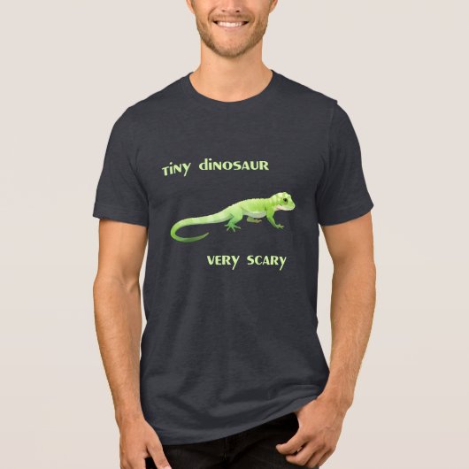 Tiny Dinosaurier, sehr Beängstigend Tri-Blend Shirt (Vorderseite)