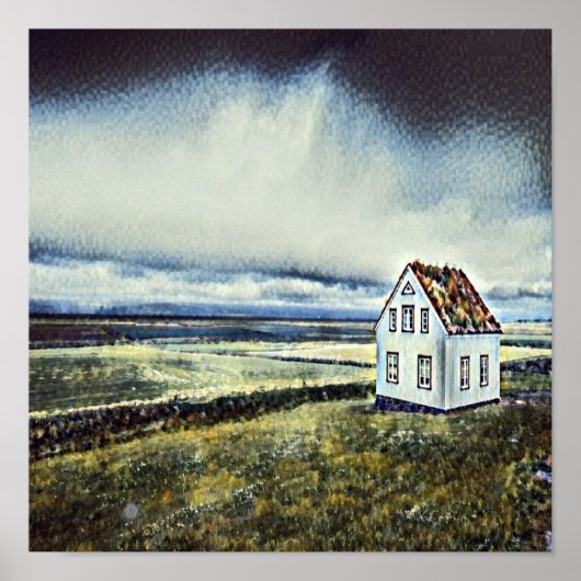 Tiny distant einsam house poster (Vorne)