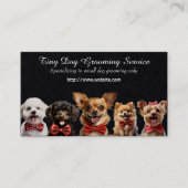 Tiny Dog Grooming Service Visitenkarte (Vorderseite)