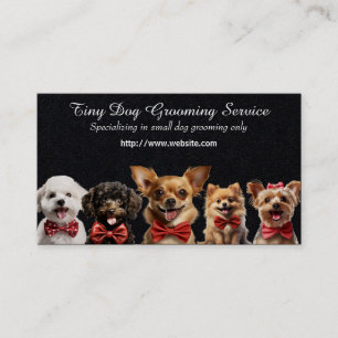 Tiny Dog Grooming Service Visitenkarte