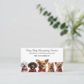 Tiny Dog Grooming Service Visitenkarte (Stehend Vorderseite)