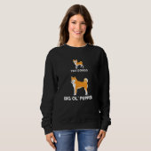 Tiny Doggo Big Ol Pupper Funny Dog Meme Sweatshirt (Vorne ganz)