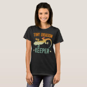 Tiny Dragon Keeper Reptile Leopard Gecko Lizard T-Shirt (Vorne ganz)