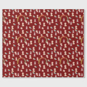 Tiny Dreams Day deep red Geschenkpapier (Flach)