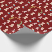 Tiny Dreams Day deep red Geschenkpapier (Ecke)