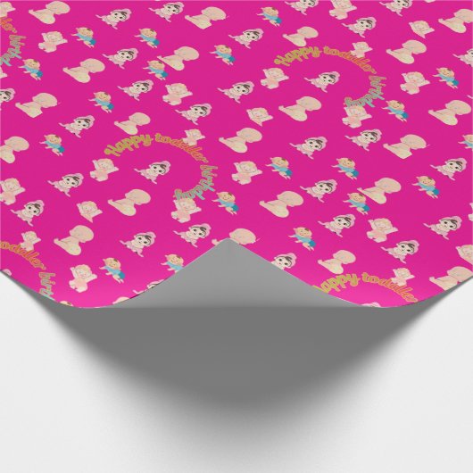 Tiny Dreams Day hellrosa Geschenkpapier (Ecke)