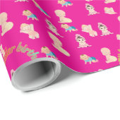 Tiny Dreams Day hot pink Geschenkpapier (Rolleneckpunkt)