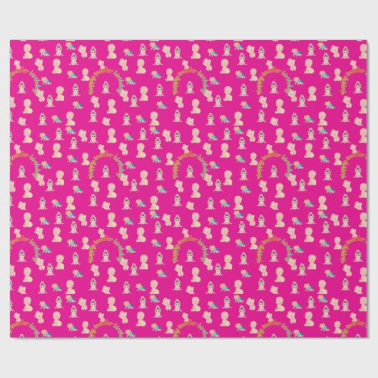 Tiny Dreams Day hot pink Geschenkpapier (Flach)