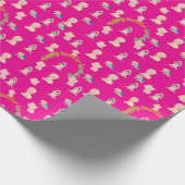 Tiny Dreams Day hot pink Geschenkpapier (Ecke)
