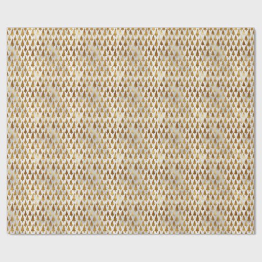 Tiny Elegant Imitate Foil Christmas Trees Geschenk Geschenkpapier (Flach)