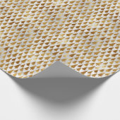 Tiny Elegant Imitate Foil Christmas Trees Geschenk Geschenkpapier (Ecke)