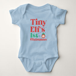 Tiny Elf's 1. Weihnachten Baby Strampler
