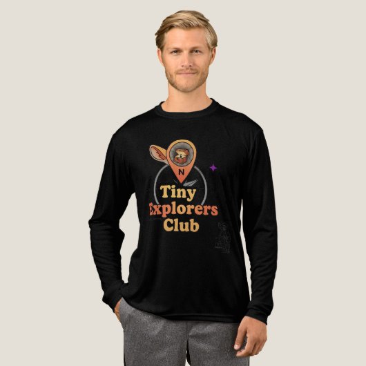 Tiny Explorers Club - Family Geocaching Design Tri-Blend Shirt (Volle Vorderseite)
