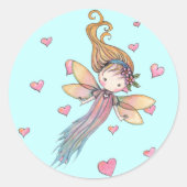 Tiny Fairy and Hearts Stickers (Vorderseite)