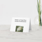 Tiny Feather Note Card Karte (Rückseite)