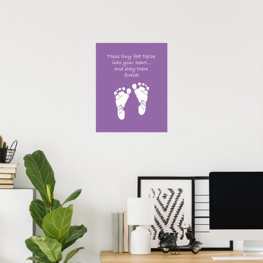 Tiny Feet Poster (Heimbüro)
