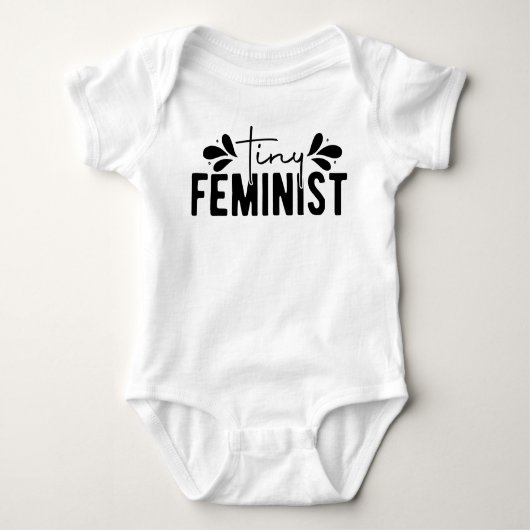 Tiny Feminist Empowerment Baby Strampler (Vorderseite)