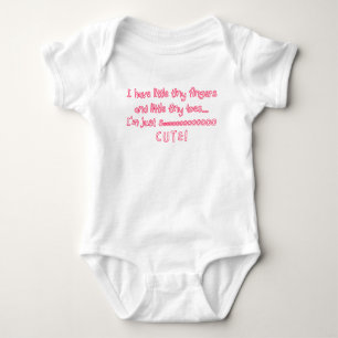 Tiny Fingers Baby Girl so Niedlich Strampler
