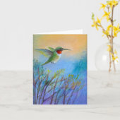 'Tiny Flight' Grußkarte Karte (Gelbe Blume)