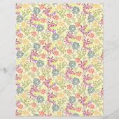 Tiny Floral Cream Stationery Paper (Rückseite)