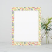 Tiny Floral Cream Stationery Paper (Stehend Vorderseite)